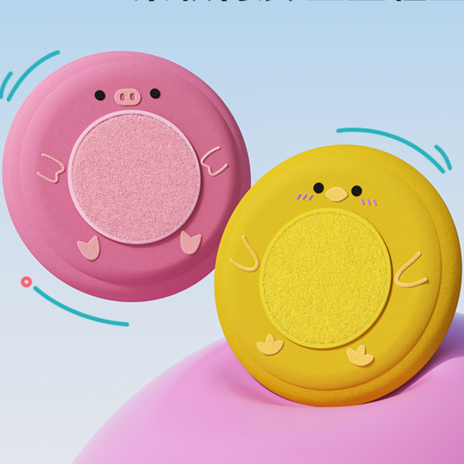 Soft Plush Pet Frisbee Toy for Outdoor Play and Training