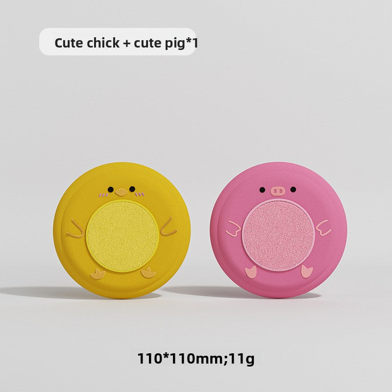 Soft Plush Pet Frisbee Toy for Outdoor Play and Training