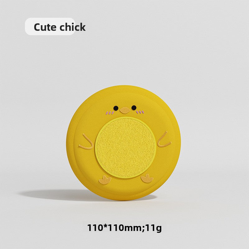Soft Plush Pet Frisbee Toy for Outdoor Play and Training