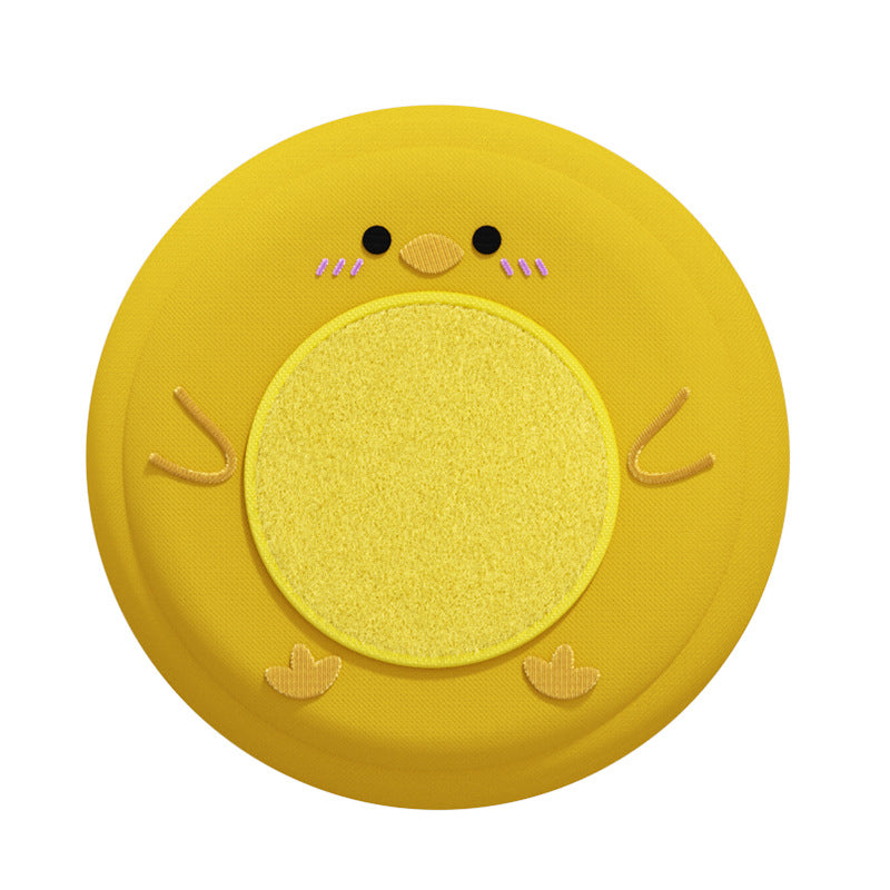 Soft Plush Pet Frisbee Toy for Outdoor Play and Training