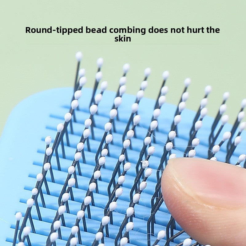 Rubber Handle Pet Comb with Dual Needles